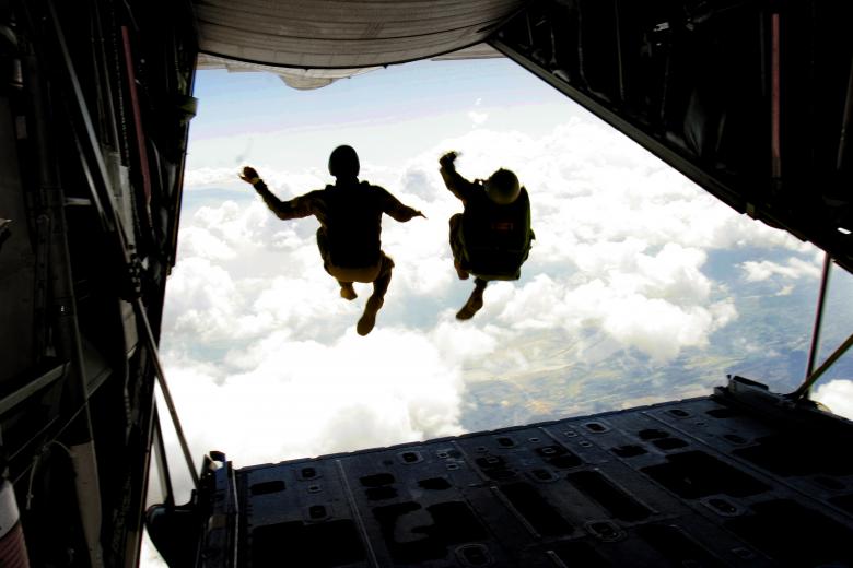 Free stock image of Military Skydivers created by Pixabay