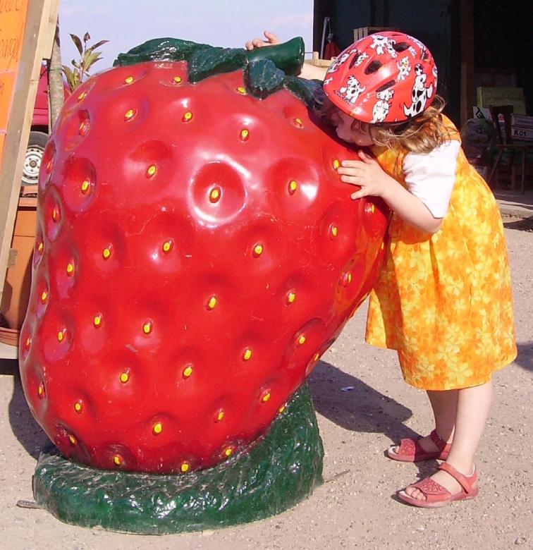 Free stock image of Strawberry Sculpture created by Pixabay