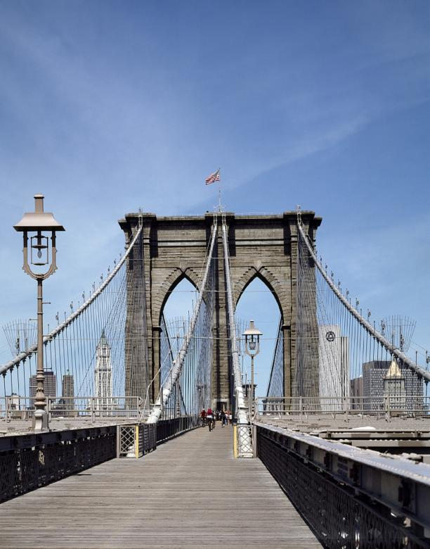 Free stock image of Brooklyn Bridge created by Pixabay