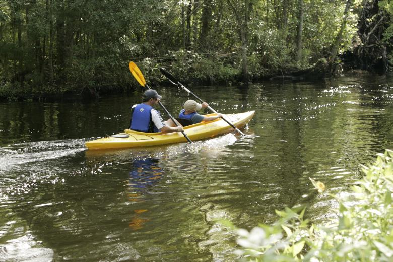Free stock image of Kayaking in the River created by Pixabay