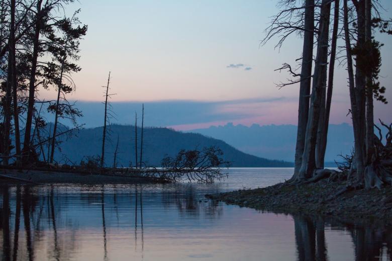 Free stock image of Yellowstone Lake created by Pixabay