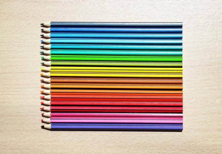 Free stock image of Colored Pencils Aligned created by Jack Moreh