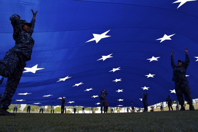Free stock image of Giant Flag created by Pixabay