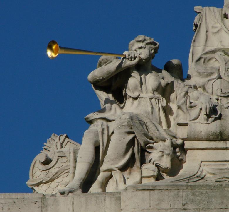 Free stock image of Blowing the Trumpet created by Pixabay