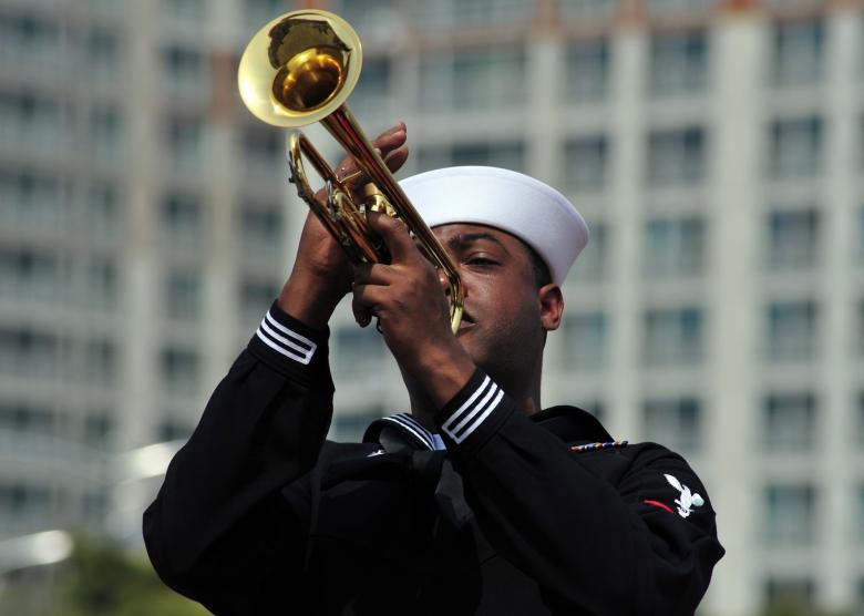 Free stock image of Military Trumpeter created by Pixabay