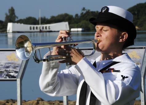 Free Stock Photo of Military Trumpeter