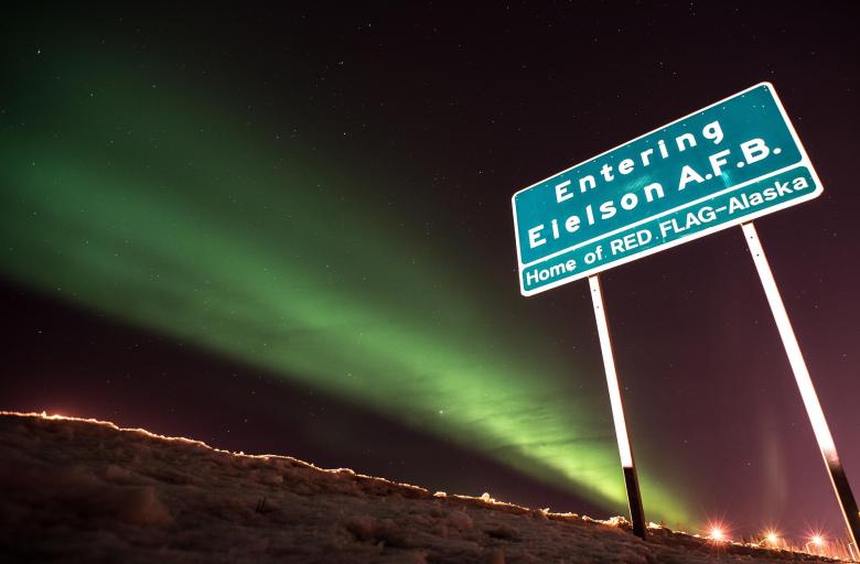 Free stock image of Aurora Borealis created by Pixabay
