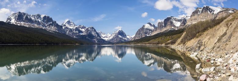 Free stock image of Lake Sherburne created by Pixabay