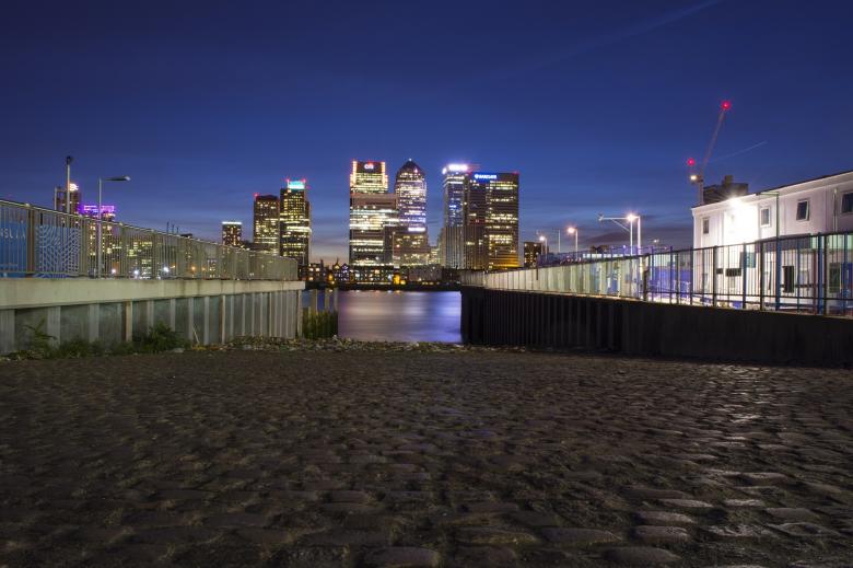 Free stock image of Canary Wharf created by Pixabay