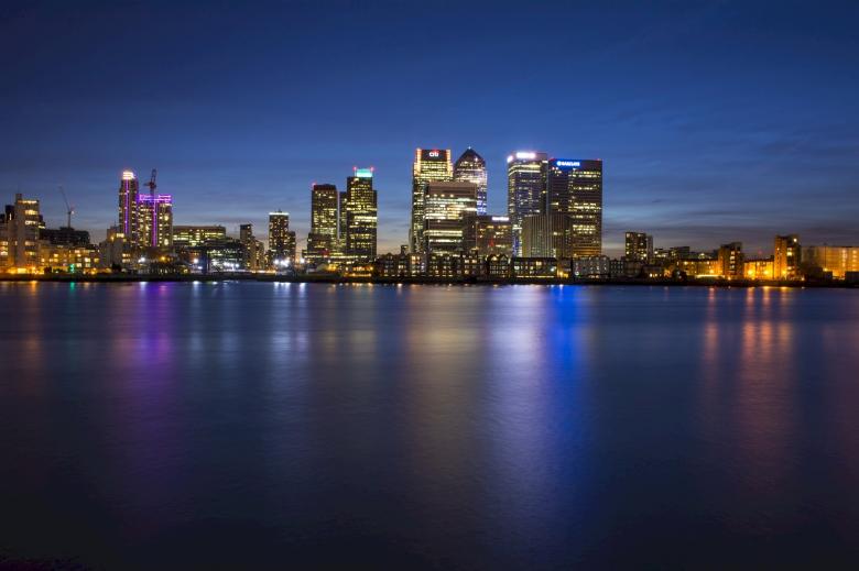 Free stock image of Canary Wharf created by Pixabay