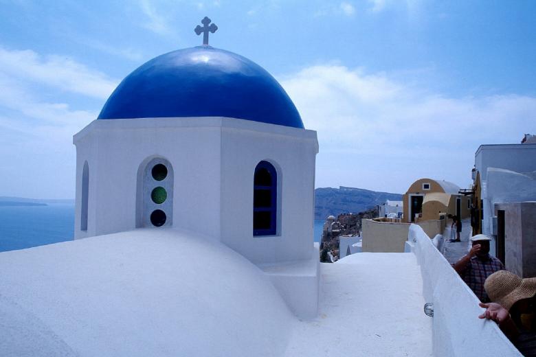Free stock image of Santorini Island created by Pixabay