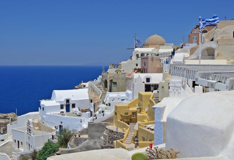Free stock image of Santorini Island created by Pixabay