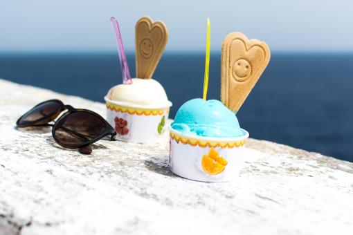 Smurf Ice Cream - Free Stock Photo