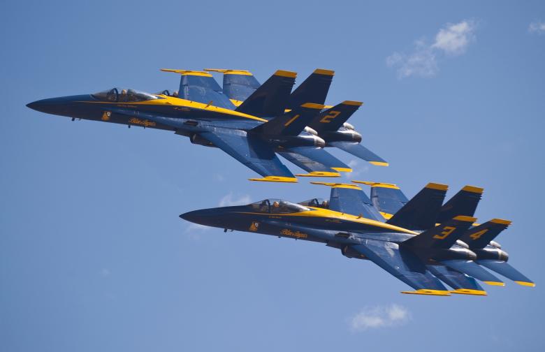 Free stock image of Blue Angels created by Pixabay