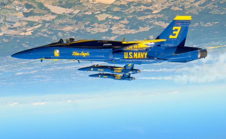 Free stock image of Blue Angels created by Pixabay