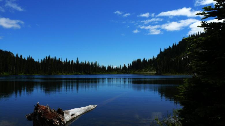 Free stock image of Still Lake created by Pixabay