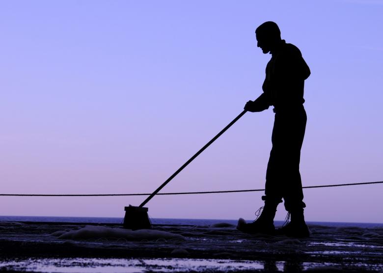 Free stock image of Sailor Sweeping created by Pixabay