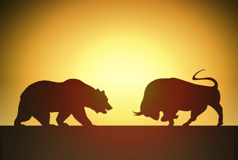 Free stock image of Bull versus Bear created by Jack Moreh