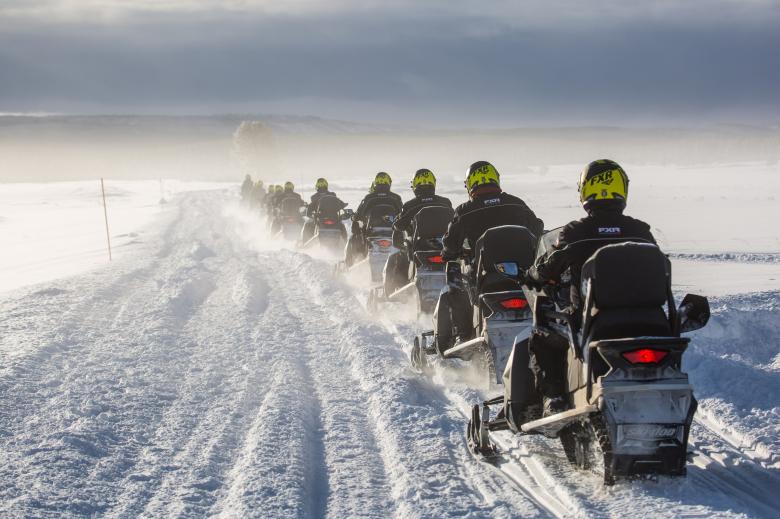 Free stock image of Snow Mobiles created by Pixabay