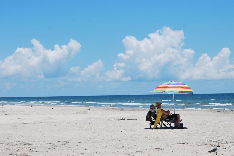 Free stock image of Sunbath on the Seashore created by Pixabay