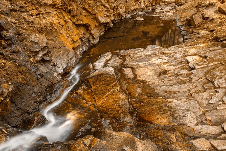 Free stock image of Chesterfield Gorge Stream - Sepia Gold HDR created by Nicolas Raymond