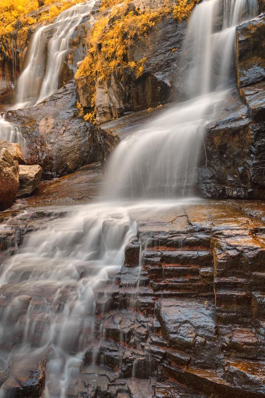 Free stock image of Golden Shelving Rock Falls - HDR created by Nicolas Raymond