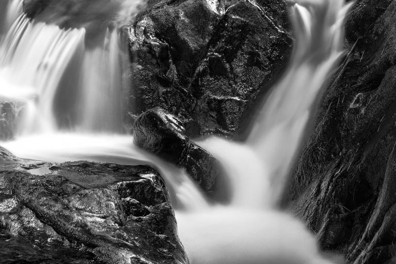 Free stock image of Shelving Rock Stream - Black & White HDR created by Nicolas Raymond