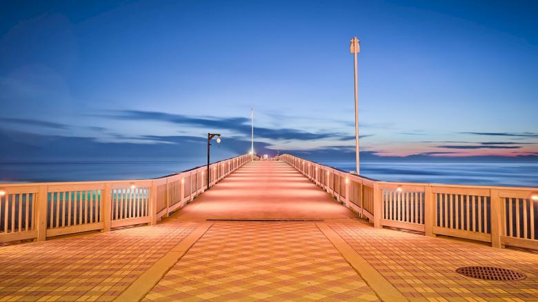 Free stock image of Pier at Evening created by Pixabay