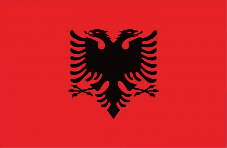 Free stock image of Albania flag created by ArEm