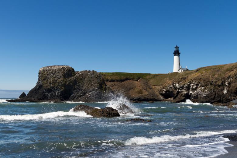 Free stock image of Yaquina Head Lighthouse created by Geoffrey Whiteway