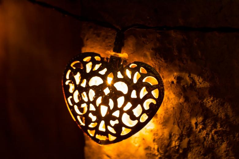 Free stock image of Glowing Heart created by Pixabay