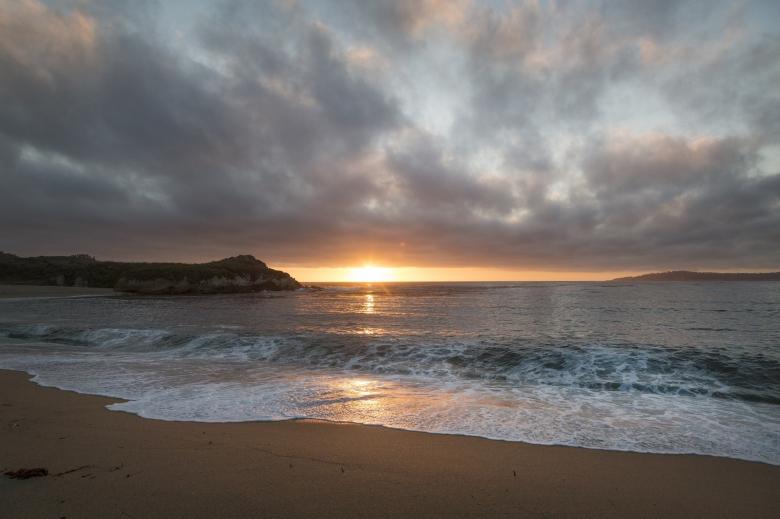 Free stock image of Sunset on the Ocean created by Pixabay