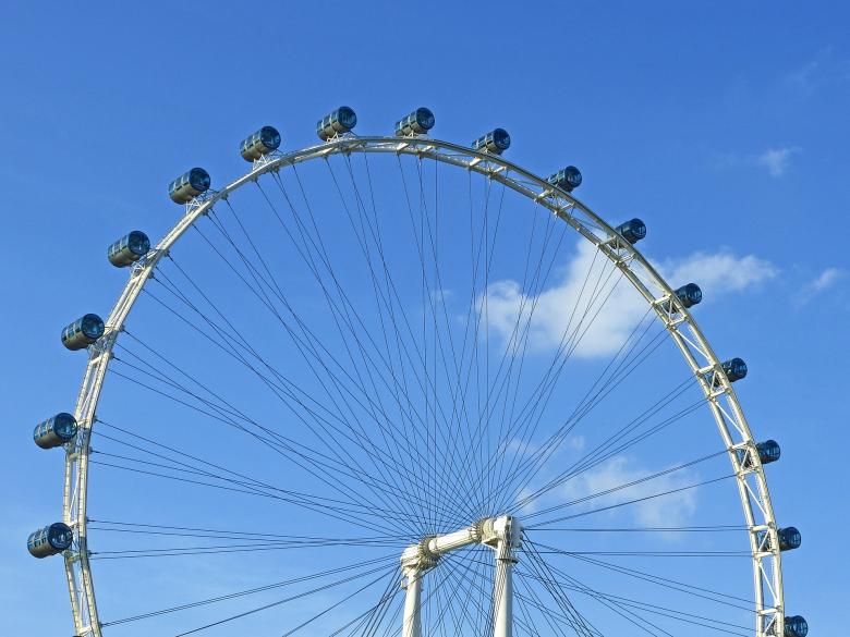 Free stock image of Singapore Flyer created by Pixabay