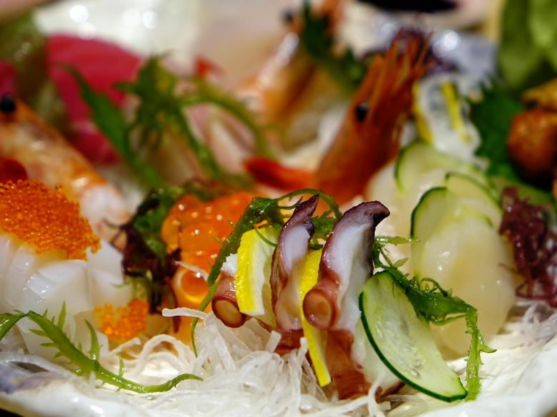 Free stock image of Sashimi Dish created by Pixabay