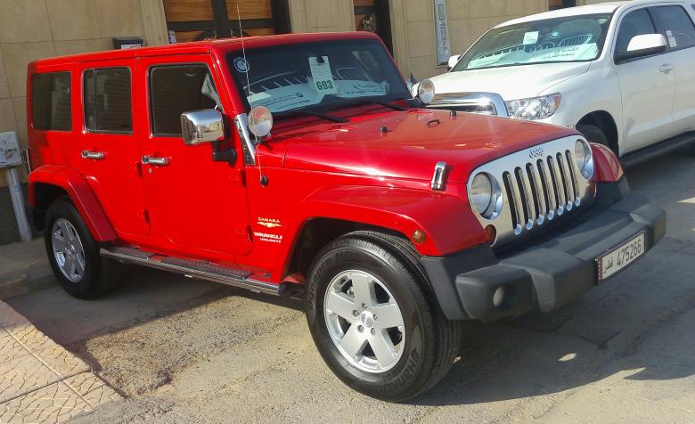 Free stock image of Red Jeep created by so g k