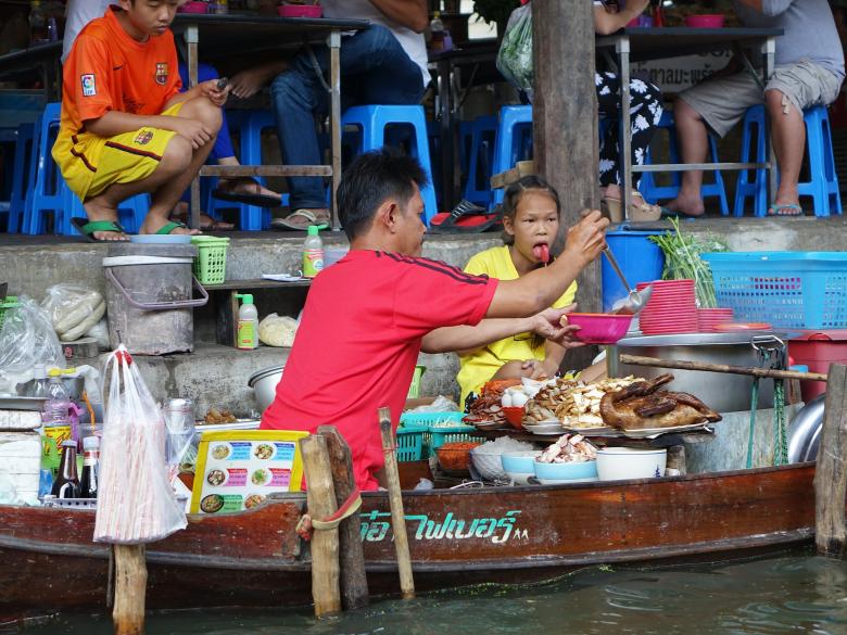 Free stock image of Saduak Floating Market created by Pixabay