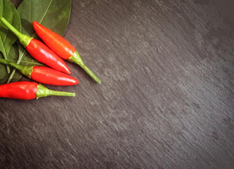 Free stock image of  Red Chilli Peppers - Top View with Copyspace created by Jack Moreh