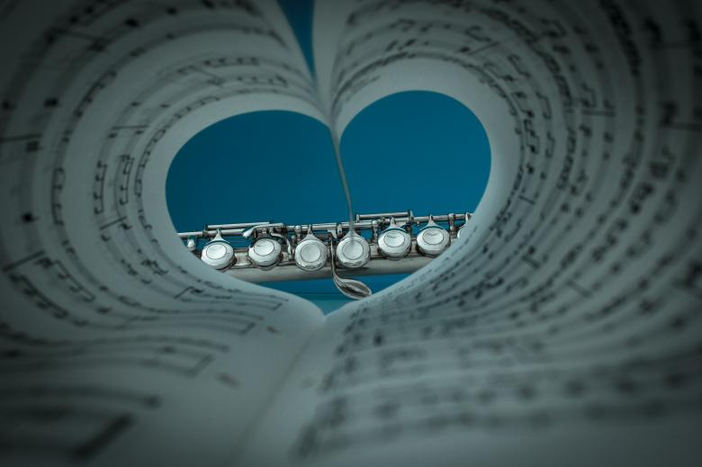 Free stock image of Flute Through the Notes created by Pixabay