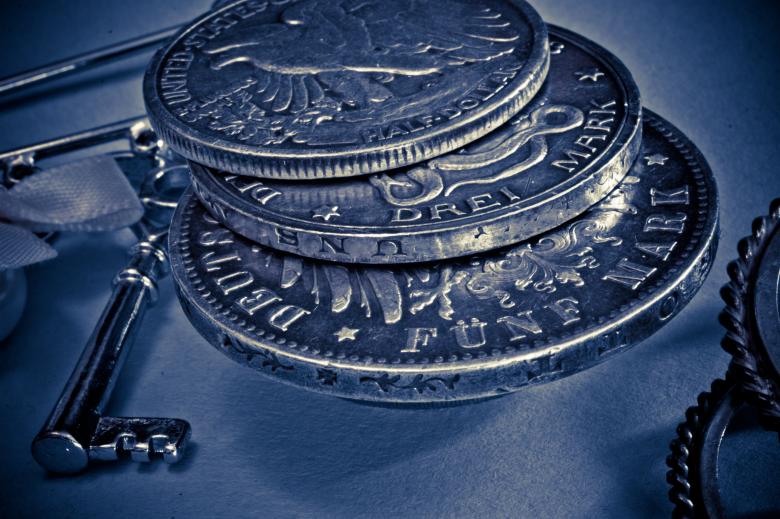 Free stock image of Silver Coins created by Pixabay