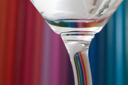 Free Stock Photo of Glass and Colored Pencils