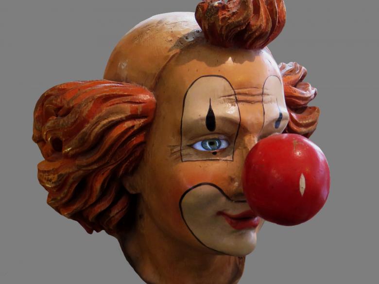 Free stock image of Clown Face created by Pixabay