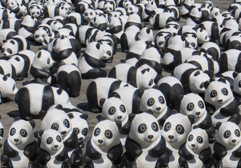 Free stock image of Panda Bear created by Pixabay