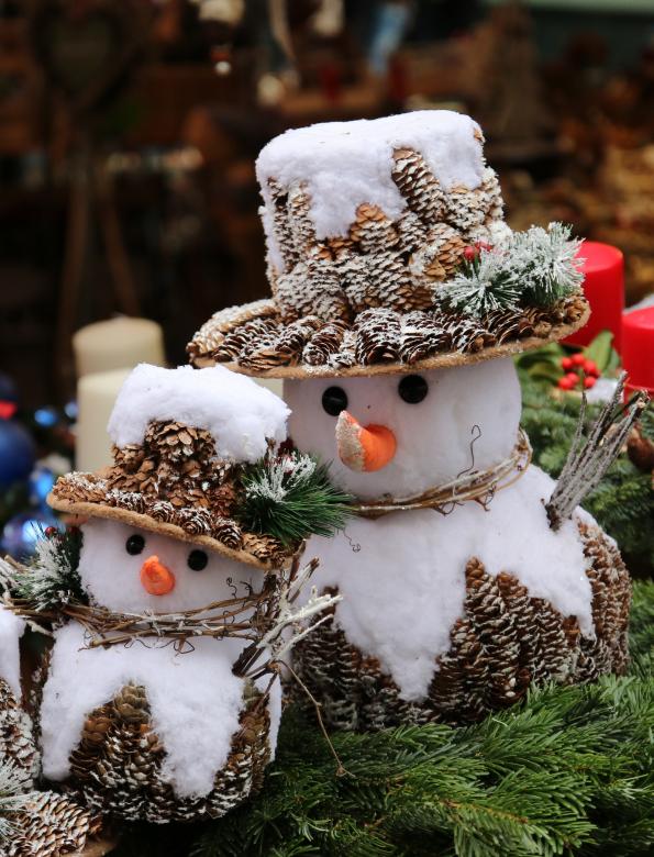 Free stock image of Snowmen Christmas Decoration created by Pixabay