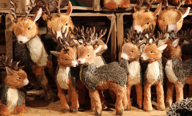 Free stock image of Christmas Deers created by Pixabay