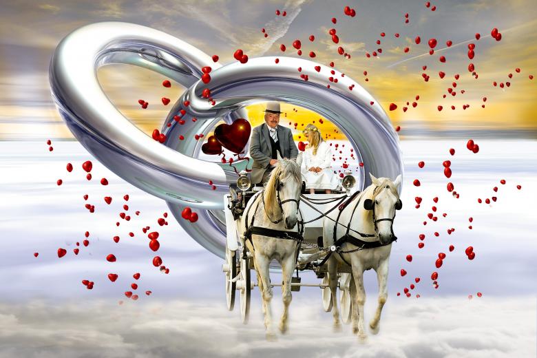 Free stock image of Wedding Carriage created by Pixabay