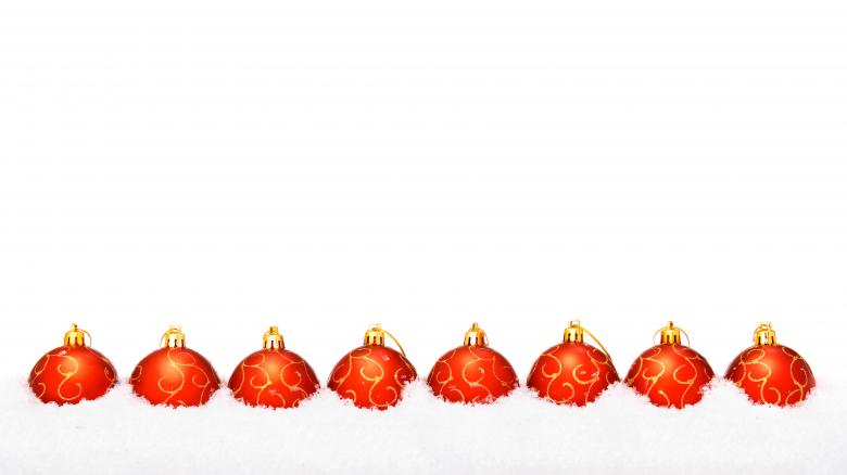 Free stock image of Christmas Bauble Row created by 2happy