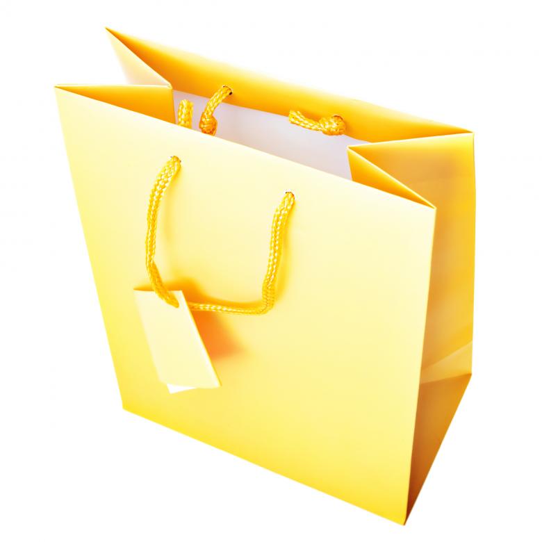 Free stock image of yellow shopping bag created by 2happy