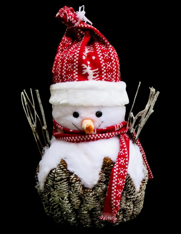 Free stock image of Snow Man created by Pixabay