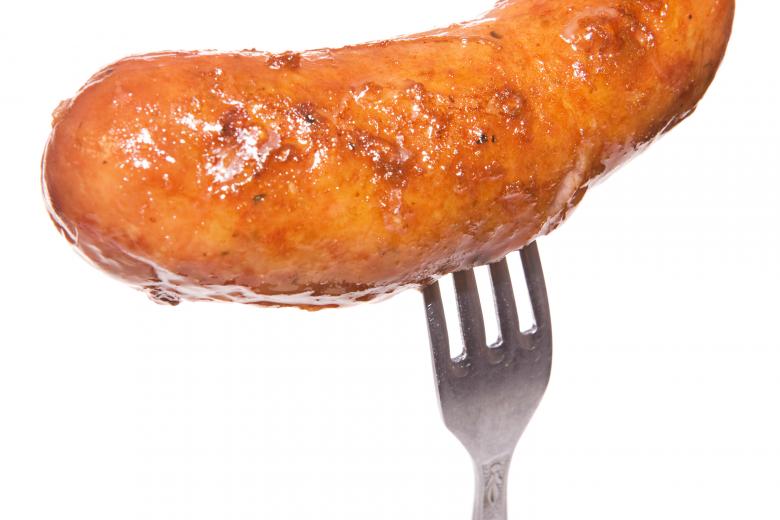 Free stock image of Sausage on fork created by 2happy
