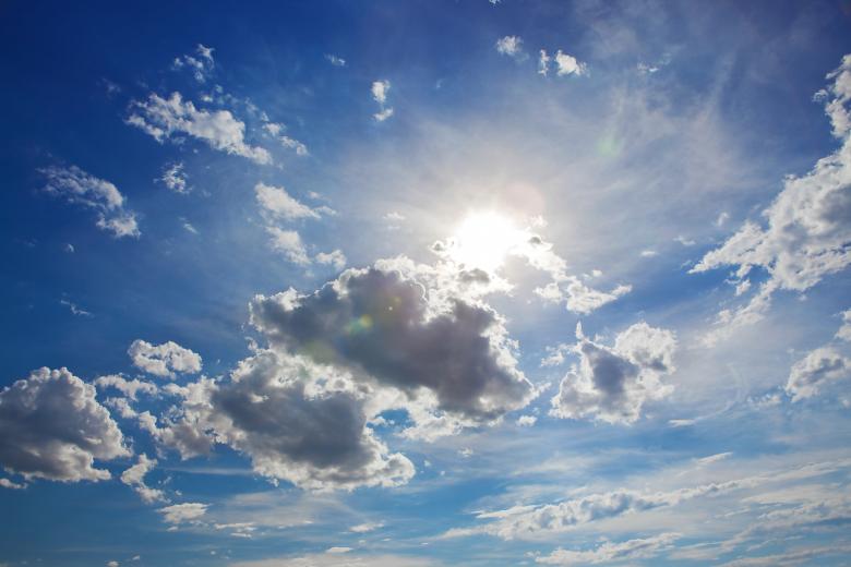 Free stock image of Sun Hiding Behind Clouds created by 2happy
